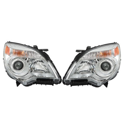 Solid Spare Passenger + Driver Clear For Chevy Equinox 2011-2015 Headlights Front Projector