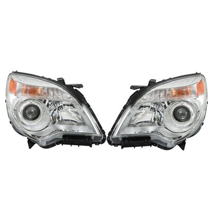 Solid Spare Passenger + Driver Clear For Chevy Equinox 2011-2015 Headlights Front Projector