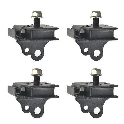 Solid Spare For 04-07 Yamaha RHINO 660 BOTTOM & TOP ENGINE MOUNT RUBBER DAMPER KIT