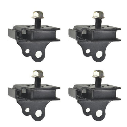 Solid Spare For 04-07 Yamaha RHINO 660 BOTTOM & TOP ENGINE MOUNT RUBBER DAMPER KIT