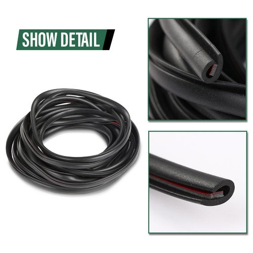 Solid Spare 18ft Universal Fender Flare Edge Trim Fender Flare Wheel Arch Rubber Seal