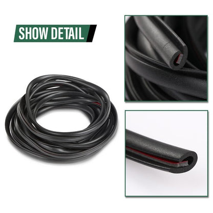 Solid Spare 18ft Universal Fender Flare Edge Trim Fender Flare Wheel Arch Rubber Seal