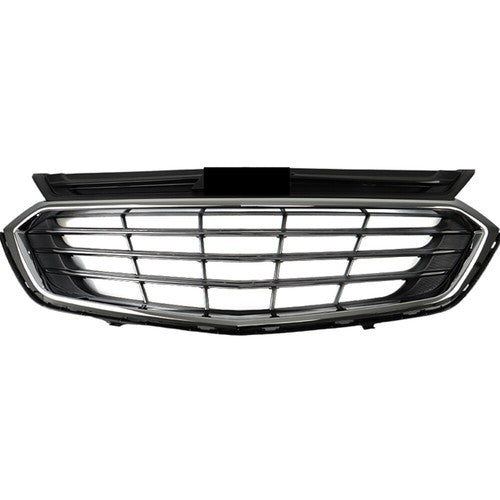 Solid Spare Chrome Front Upper Grille Mesh Grill Fit For Chevrolet Equinox Black 2018-2020