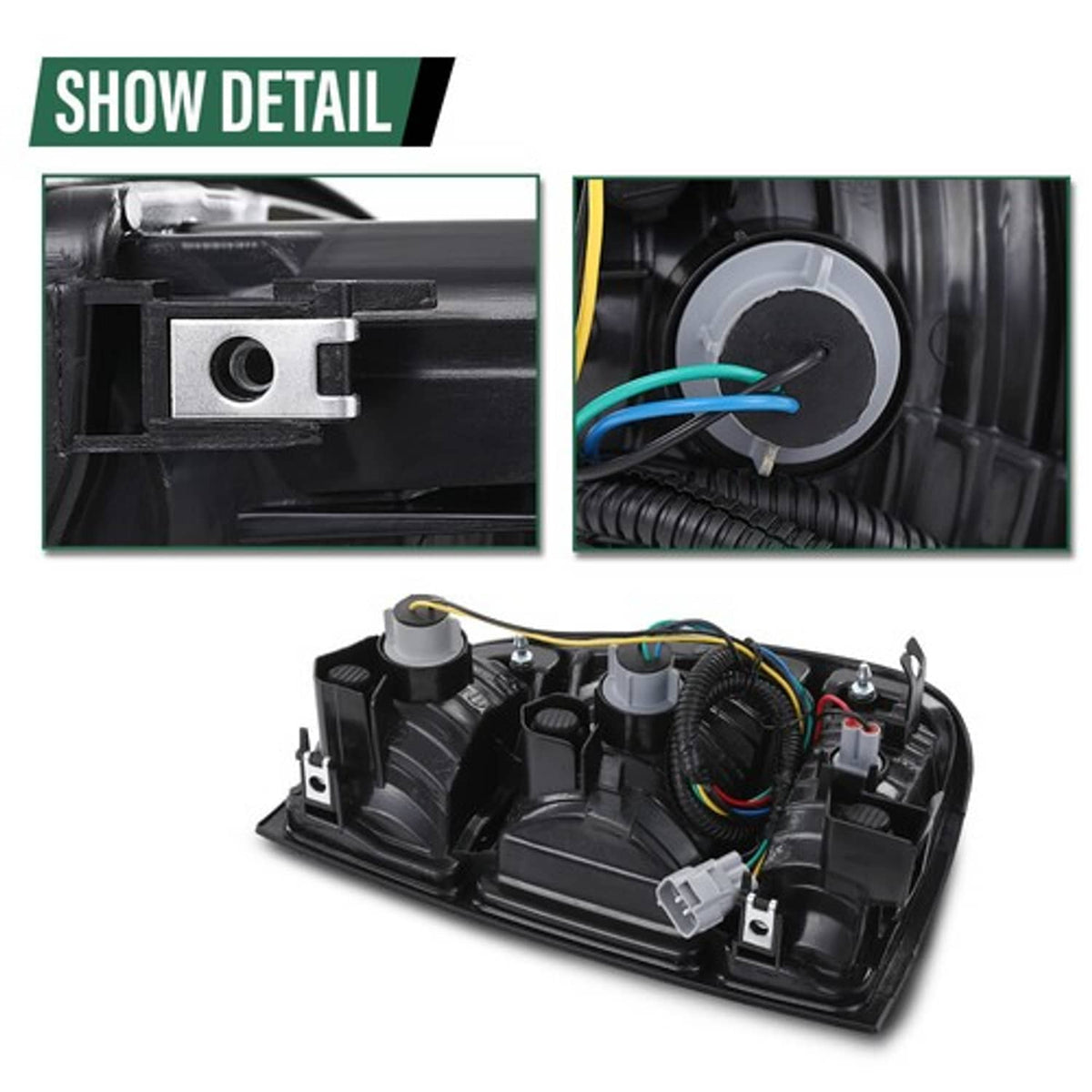 Solid Spare Fit For 00-06 Toyota Tundra Smoke Tail Lights Brake Lamps Assembly Left+Right