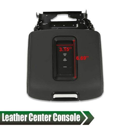 Solid Spare Fit For 15-20 Tahoe Yukon Suburban Center Console Armrest Lid W/Wireless Charger
