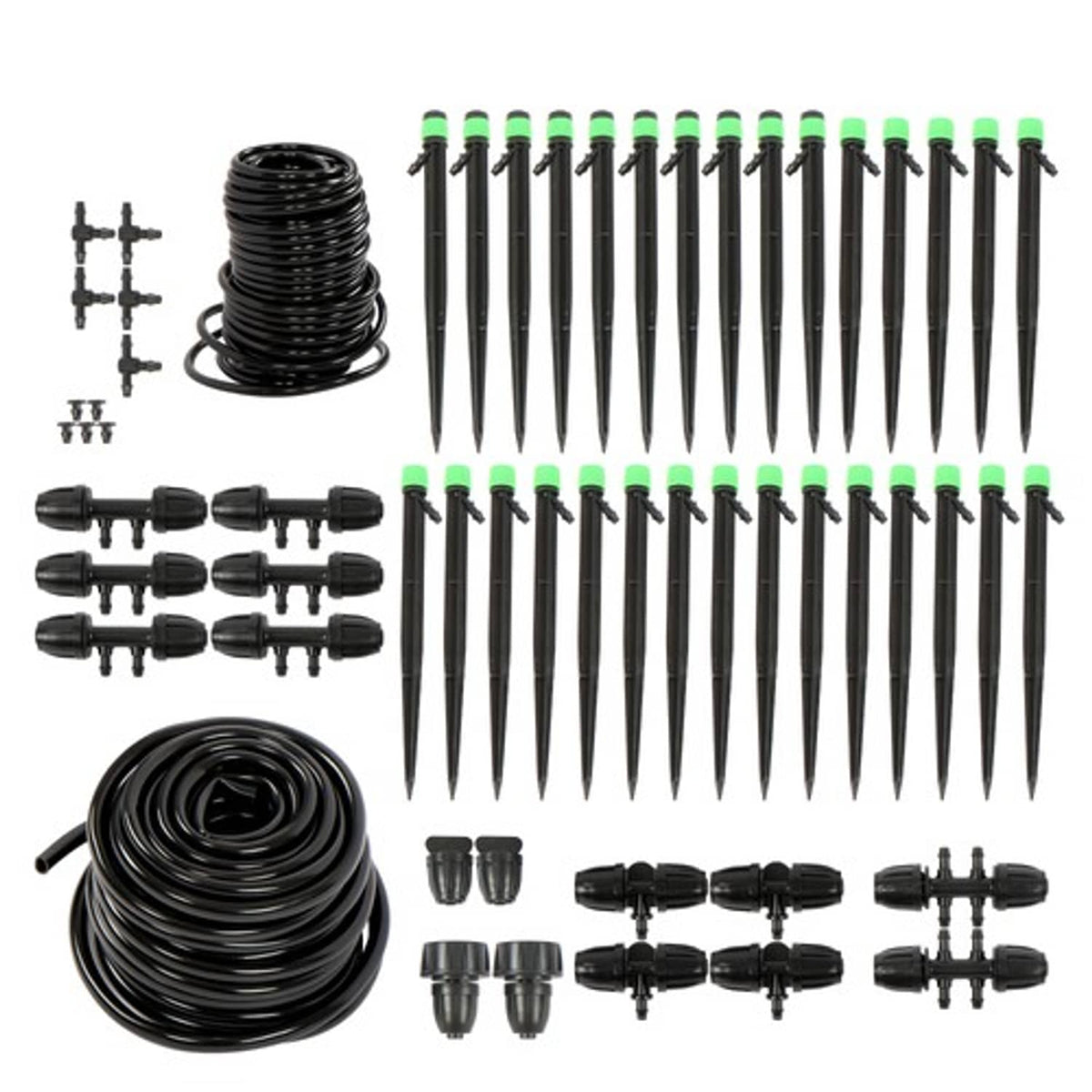 Solid Spare Drip Irrigation System - Adjustable Quick Connect Irrigation System for Gardens