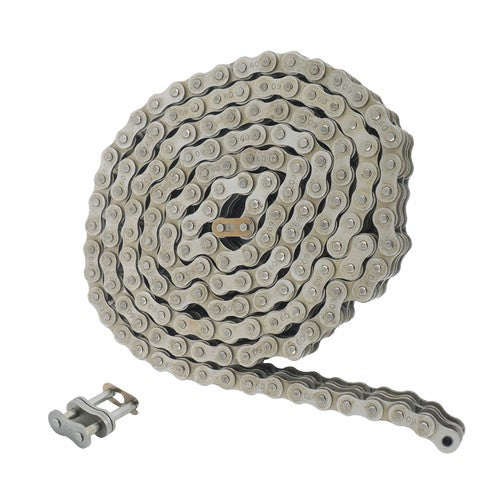Solid Spare #60-2 Double Strand Duplex Roller Chain 10 Feet with 2 Connecting Link