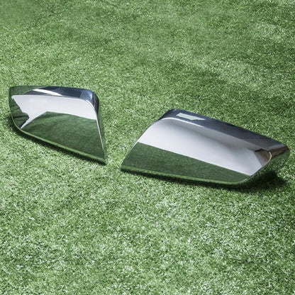 Solid Spare For 2014-2020 Chevy Impala Clip-On Triple Mirror Covers Trims Replacement Chrome