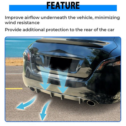 Solid Spare For Nissan Maxima 09-2015 7th Gen 4Door Rear Lower Bumper Lip Diffuser Splitter
