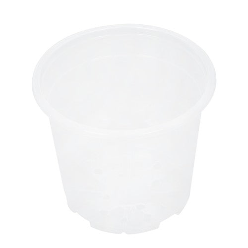 Solid Spare 36-Pack 6.7/5/4/3.5 Inch Reinforced Clear Nursery Pots Plastic Plant Flower Pots