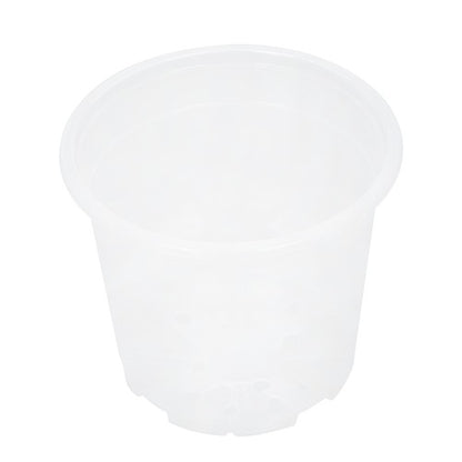 Solid Spare 36-Pack 6.7/5/4/3.5 Inch Reinforced Clear Nursery Pots Plastic Plant Flower Pots