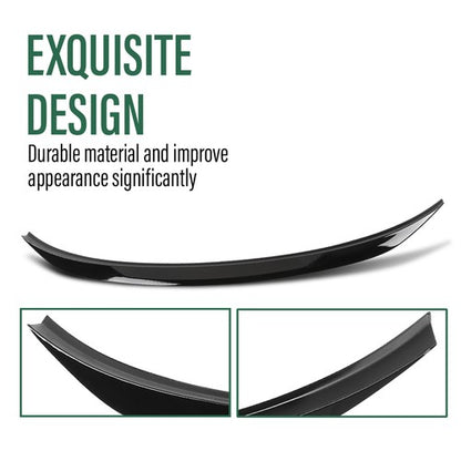 Solid Spare Fit For 19-24 BMW 3-Series G20 M3 G80 MP-Style Rear Trunk Spoiler Gloss Black