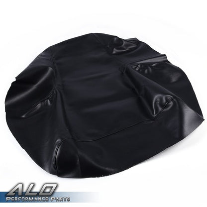 Solid Spare Fit For 2002-up Yamaha Grizzly 660 Seat Cover Synthetic Leather Black Cover