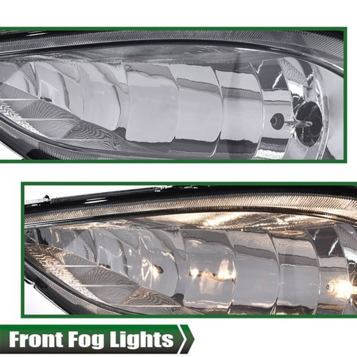 Solid Spare Smoke Bumper Fog Lights Driving Lamps Left+Right Fit For 11-13 Hyundai Sonata