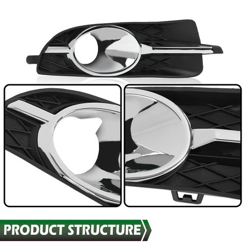 Solid Spare Bumper Fog Light Bezel Lamp Trim Fit For 2010-2013 Buick Lacrosse Left+Right