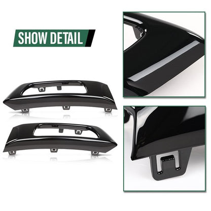 Solid Spare Fit For 14-17 Range Rover Sport Front Bumper Fog Light Bezel Lamp Trim LH RH