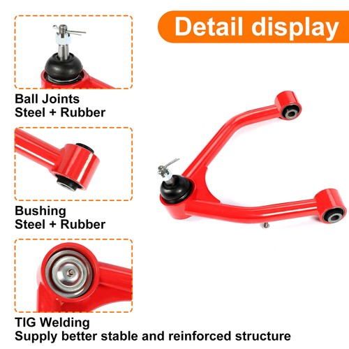 Solid Spare Front Upper Control Arms 2-4" Lift for Silverado Sierra Escalade Tahoe Avalanche