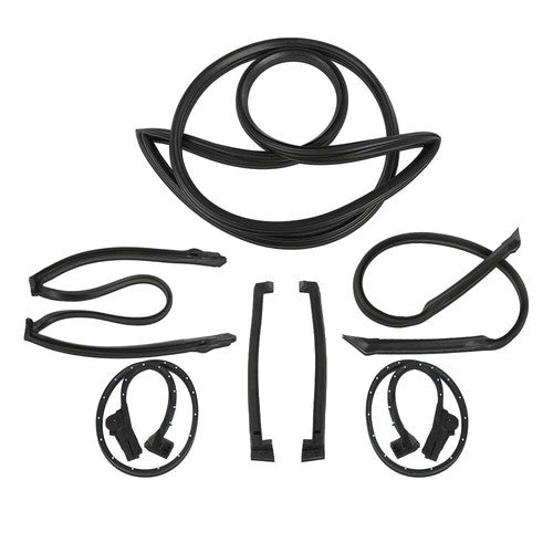 Solid Spare New Weather Strip Seal Full Weatherstrip Kit Fit For 84-89 Corvette C4 Coupe