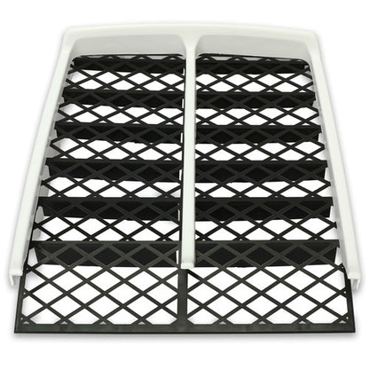 Solid Spare White Radiator Cover + Grill For 1987-2006 Yamaha Banshee 350 YFZ350 Front Panel