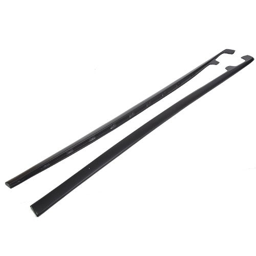 Solid Spare ZR1 Style ABS Side Skirts Rocker Panels Mud Flaps For Corvette C6 Z06 Wide 05-13