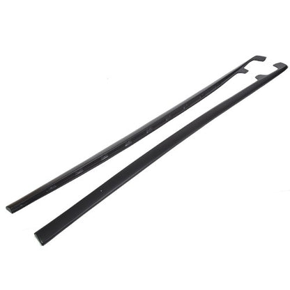 Solid Spare ZR1 Style ABS Side Skirts Rocker Panels Mud Flaps For Corvette C6 Z06 Wide 05-13