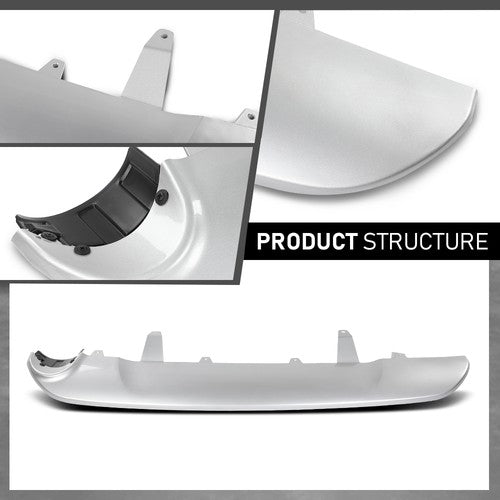 Solid Spare Valance Fit For 2016-2018 Toyota RAV4 Bumper Guard Plastic Silver Rear Lower
