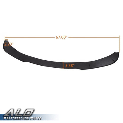 Solid Spare New Black Universal 67" Front Lower Bumper Lip Spoiler Splitter Diffuser