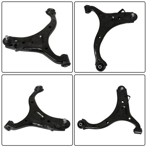 Solid Spare For Hyundai Santa Fe 2010 11-12 Front Lower Control Arms Tierods Sway Bars Kit