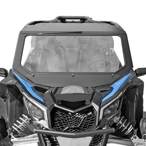 Solid Spare For Can-Am Maverick X3 DS/RC 2017+ 2025 ATV/UTV Glass Front Windshield w/ Wiper