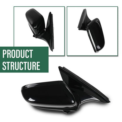 Solid Spare Fit For 03-07 Honda Accord Manual Folding Power Mirror Driver & Passenger