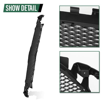 Solid Spare Front Center Bumper Grille Fit For Mercedes-Benz C300 C400 C450 AMG MB1036143