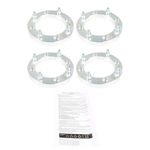 Solid Spare Silver 4Pcs Wheel Spacers 4x156 1" 131mm M12x1.5 For Polaris Polaris RZR 2015+