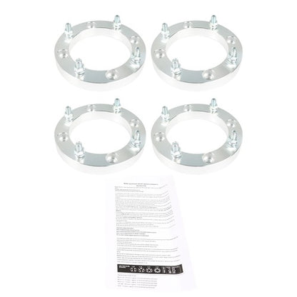 Solid Spare Silver 4Pcs Wheel Spacers 4x156 1" 131mm M12x1.5 For Polaris Polaris RZR 2015+