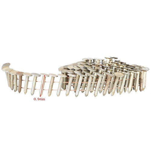 Solid Spare 3600 full round head roof nails,3/4",15 degree inclined coil High-Quality