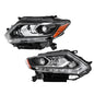 Solid Spare For Nissan Rogue 2014-2016 Headlights LED Type Clear Lens Passenger&Driver Side