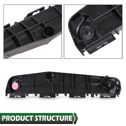 Solid Spare Fit For 16-21 Toyota Prius TO1042128 TO1043128 Front Bumper Retainer Bracket Set