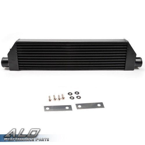 Solid Spare Intercooler Upgrade Kit + Silicone Hose Black Fit For Volkswagen Golf R GTI MK7