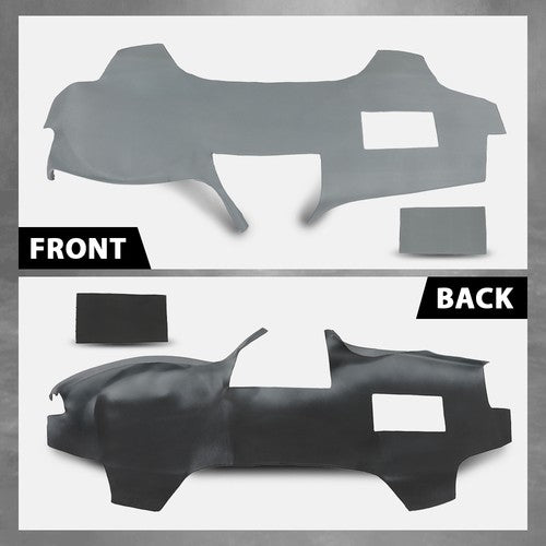 Solid Spare Fit For 2007-2011 Toyota Camry TPE Dashboard Dash Cover Cap Overlay Gray