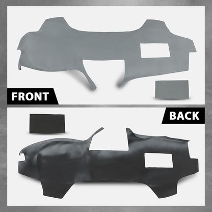 Solid Spare Fit For 2007-2011 Toyota Camry TPE Dashboard Dash Cover Cap Overlay Gray