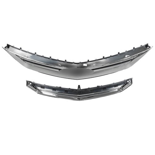 Solid Spare Grille Plastic Front Upper Lower Grille Set For Chevrolet Impala 2014-2020 New