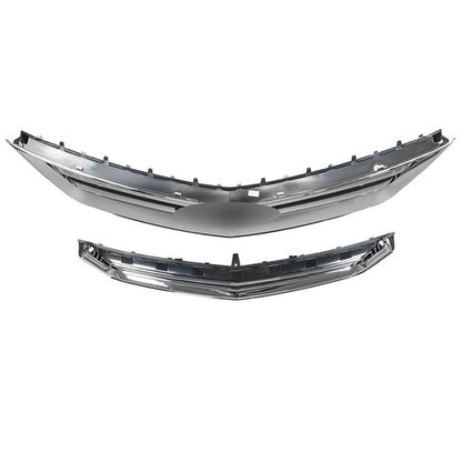 Solid Spare Grille Plastic Front Upper Lower Grille Set For Chevrolet Impala 2014-2020 New