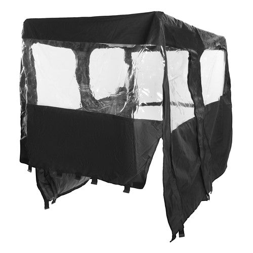 Solid Spare Full Cabin Cab Enclosure Soft Door For 2010-2014 Polaris RZR-4 800 900 Black