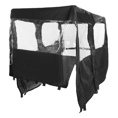 Solid Spare Full Cabin Cab Enclosure Soft Door For 2010-2014 Polaris RZR-4 800 900 Black
