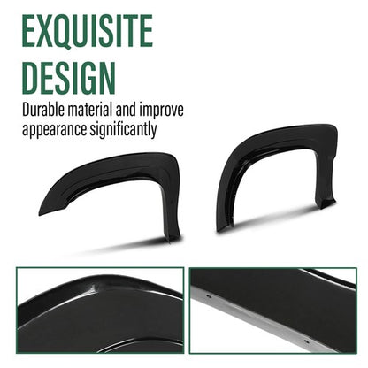 Solid Spare [4pcs] Fit For 2007-2013 Chevrolet Chevy Avalanche Wheel Fender Flares