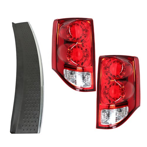 Solid Spare LH+RH Tail Lights+Bumper Step Pad Rear For 2011-2019 2020 Dodge Grand Caravan