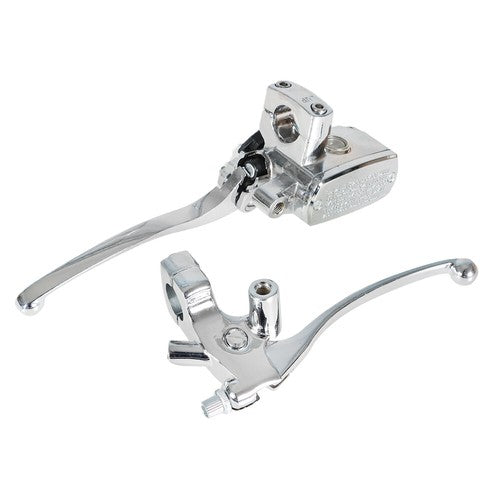 Solid Spare 1" Motorcycle Universal Handlebar Hydraulic Brake Master Cylinder & Clutch Lever