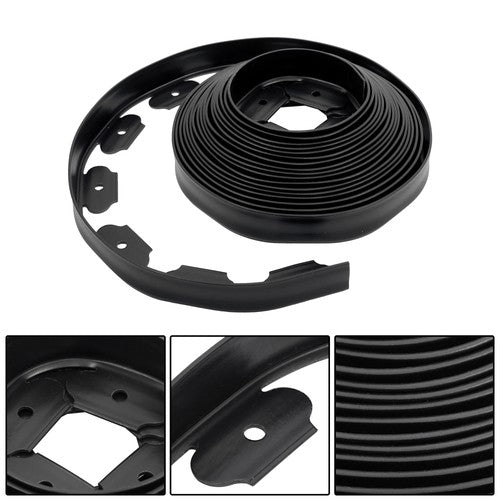 Solid Spare 40FT Garden Edge Lawn Grass Stone Isolation Strip 16pcs Anchoring Spik New