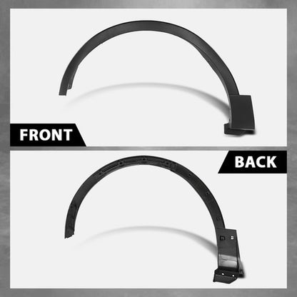 Solid Spare Front Left+Right Fender Flare Wheel Arch Molding Fit For 2016-2019 Ford Explorer
