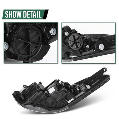 Solid Spare Fit For 2011-2013 Hyundai Elantra Halogen Headlight Assembly Right Passenger
