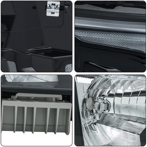 Solid Spare For Nissan Frontier 2022-2023 Left+Right Headlight Replacement Halogen Housing